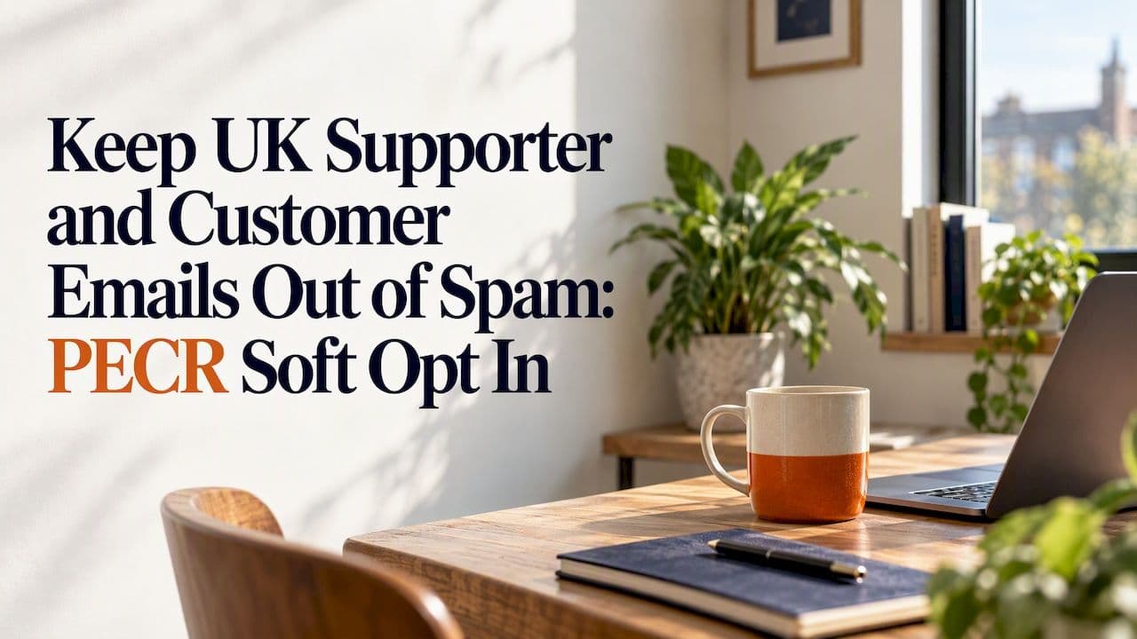 Keep UK Supporter and Customer Emails Out of Spam: PECR Soft Opt In