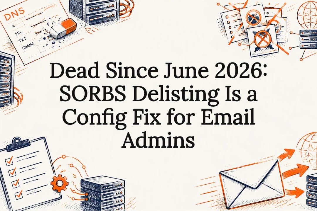 Dead Since June 2026: SORBS Delisting Is a Config Fix for Email Admins