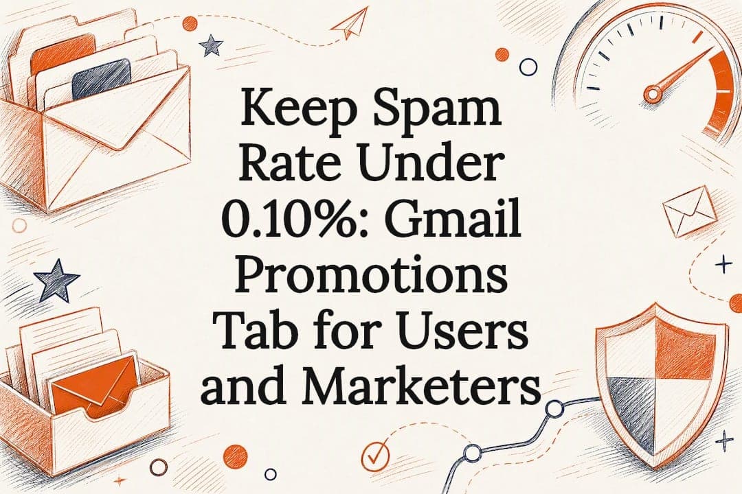 Keep Spam Rate Under 0.10%: Gmail Promotions Tab for Users and Marketers