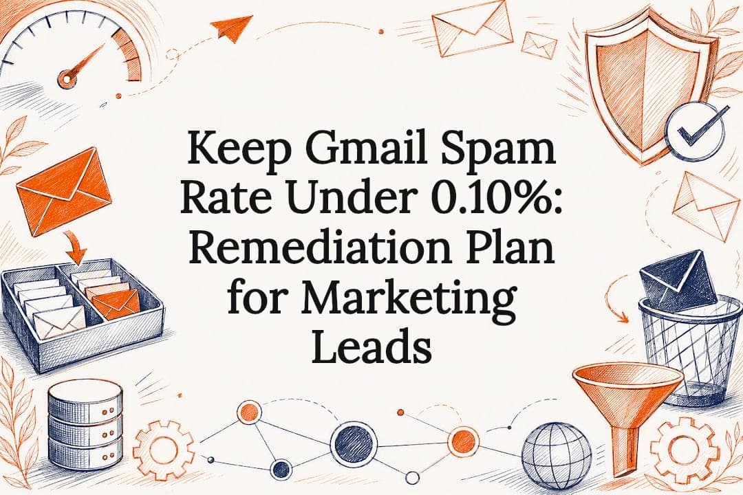 Keep Gmail Spam Rate Under 0.10%: Remediation Plan for Marketing Teams