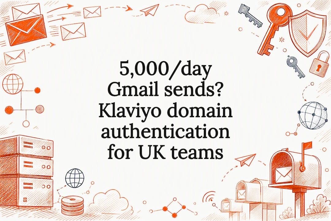5,000/day Gmail sends? Klaviyo domain authentication for UK teams