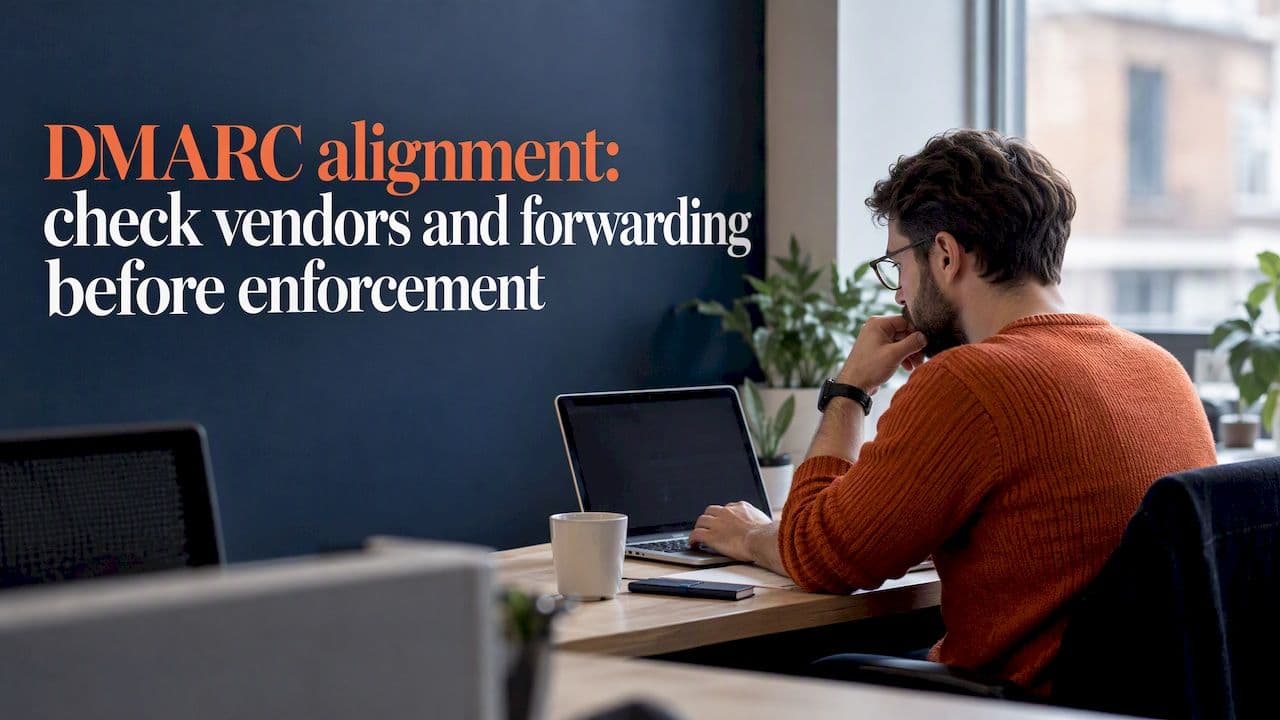DMARC alignment: check vendors and forwarding before enforcement