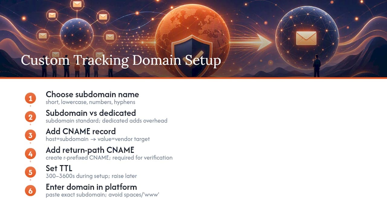 Step-by-step setup: from naming to platform verification — overview diagram