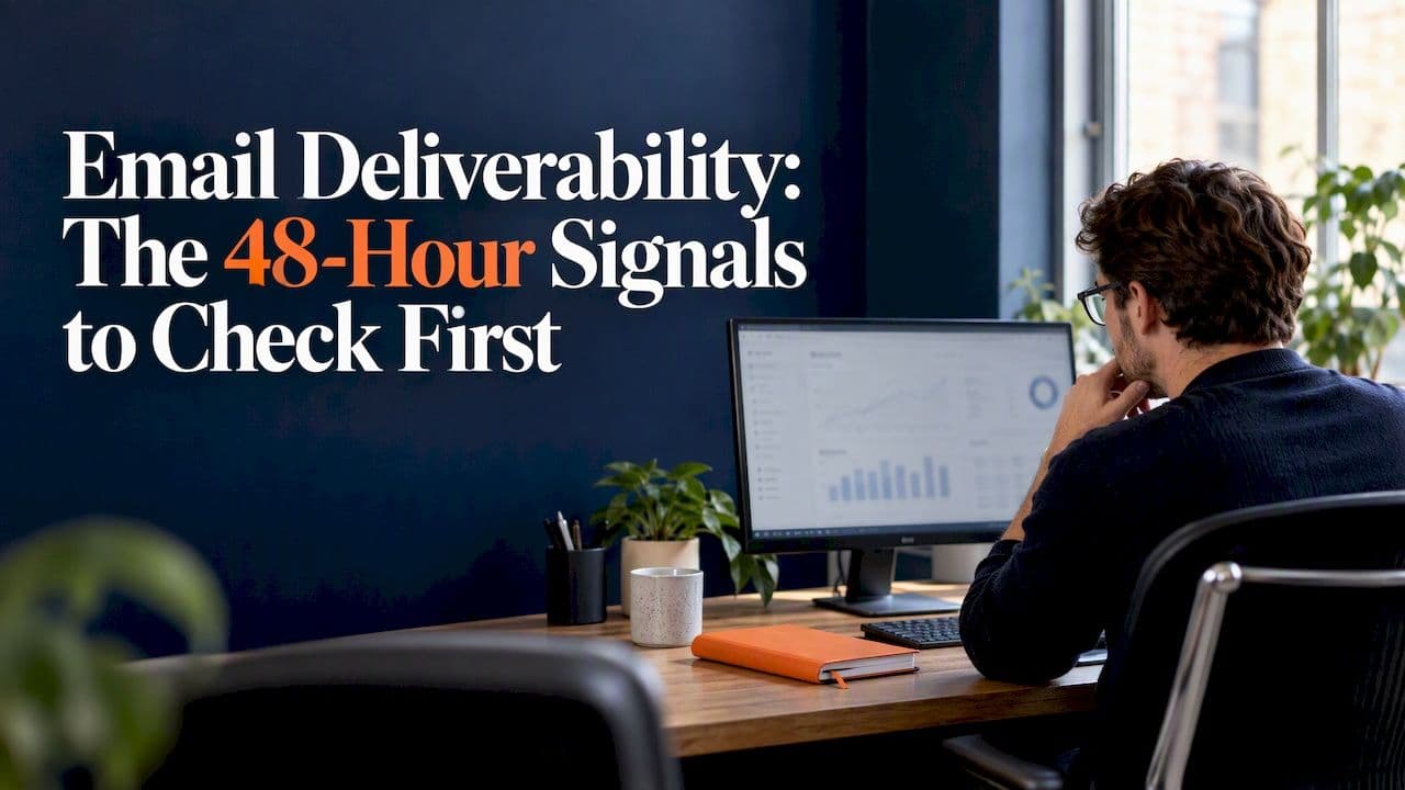 Email Deliverability: The 48-Hour Signals to Check First