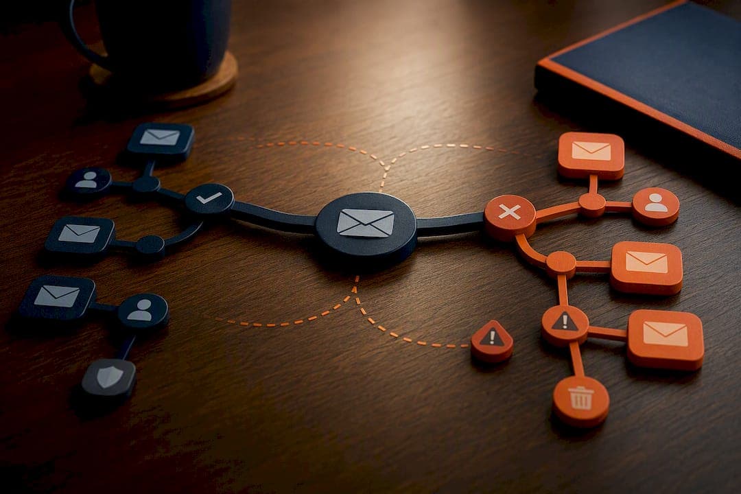 Shared domain reputation branching illustration