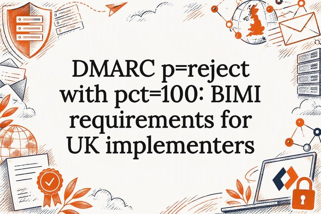 DMARC p=reject with pct=100: BIMI requirements for UK implementers