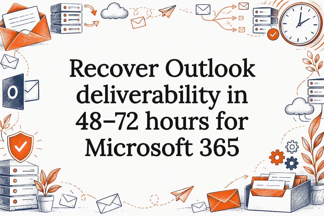 Recover Outlook deliverability in 48–72 hours for Microsoft 365